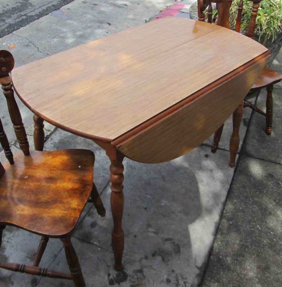 UHURU FURNITURE & COLLECTIBLES SOLD Formica Top, DropLeaf Table 60