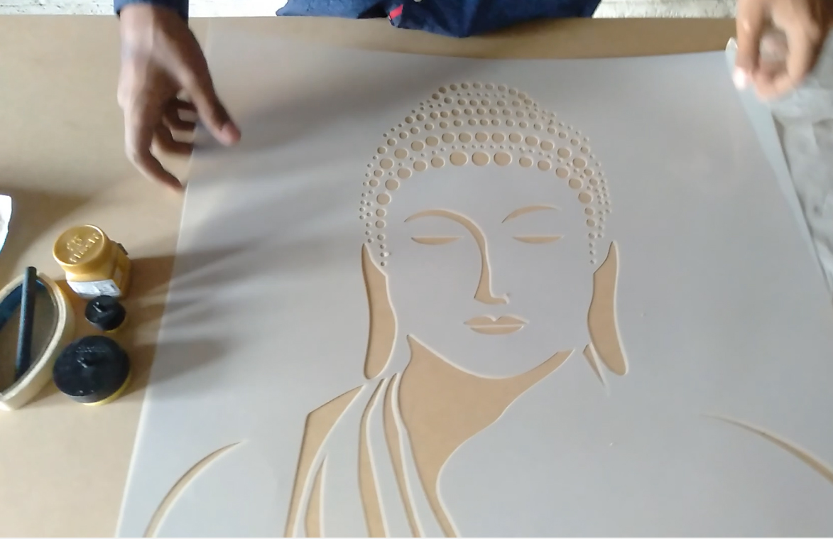 Stencil for wall Buddha Wall Painting Buddha Wall Stencil Buddha
