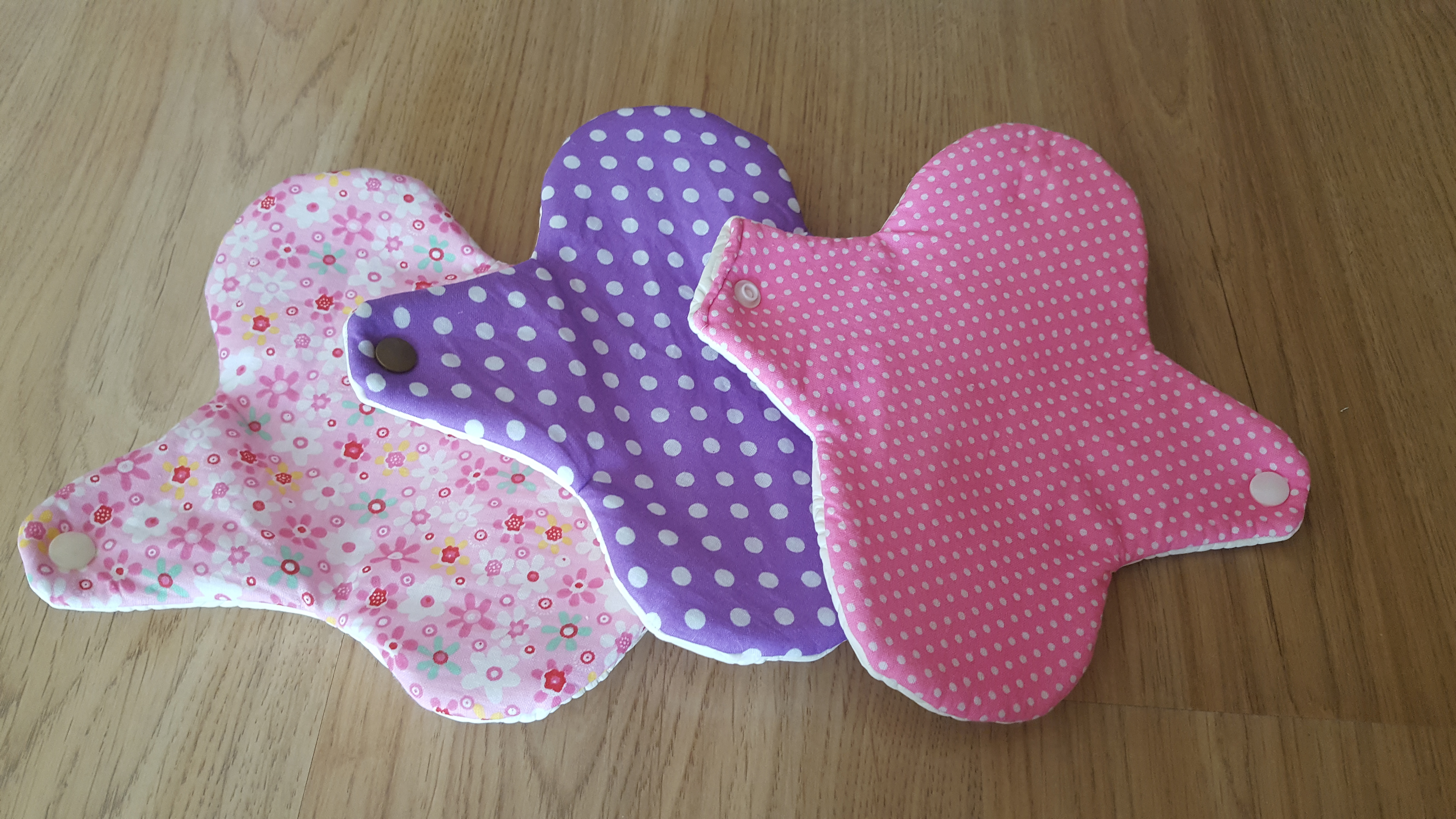 DIY hygienic pads with pattern Keeping it Real