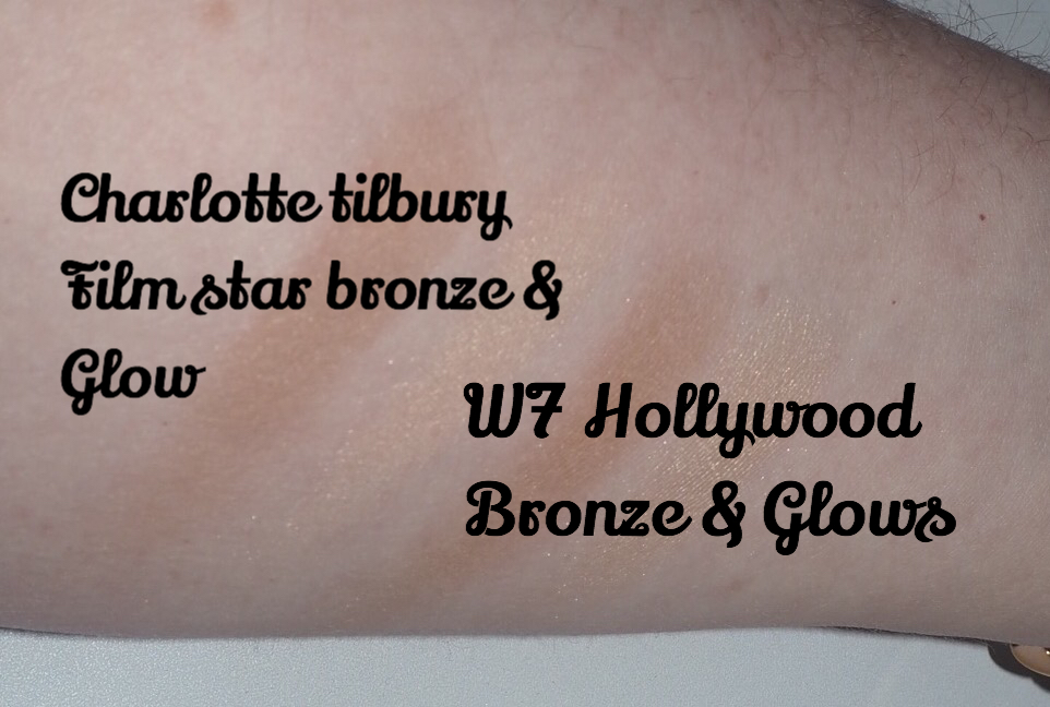 Charlotte Tilbury Film Star Bronze & Glow V'S W7 Hollywood Bronze