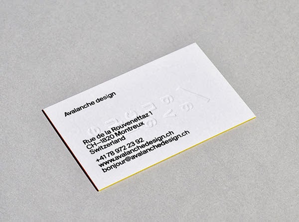 Embossed Business Cards