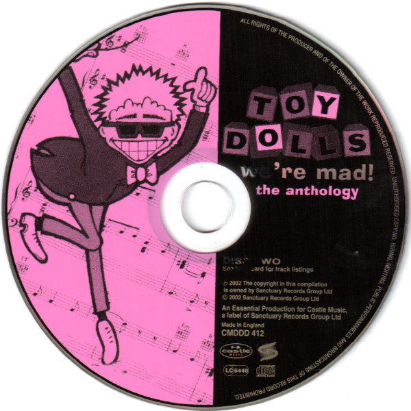 TOY DOLLS 2002 We're Mad! The Anthology (2CD)