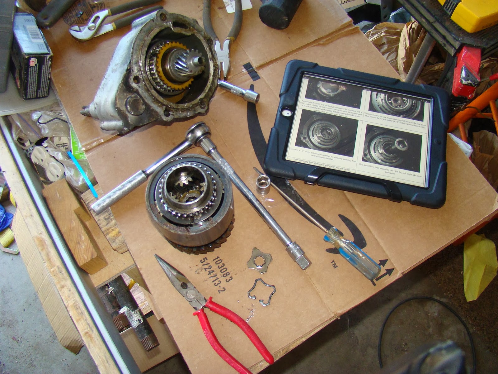 My Jeep CJX Project Warn Overdrive removal