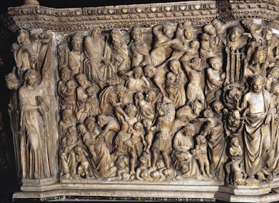Pulpito di Nicola Pisano a Siena: Strage degli Innocenti