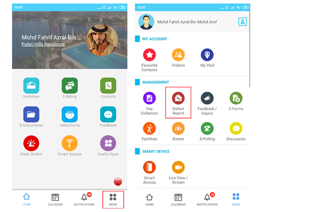 How To Lodge A Defect Report To The Management Team via i-Neighbour App ...