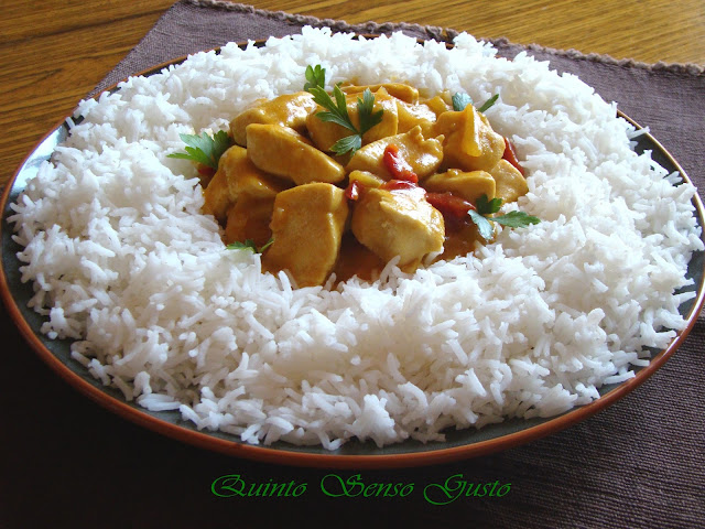 pollo al curry e riso basmati