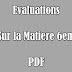  Evaluations Physique Chimie la Matiere 6eme PDF