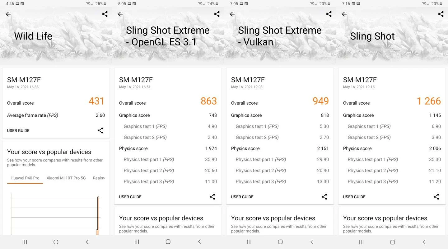 Benchmark 3DMark Samsung Galaxy M12