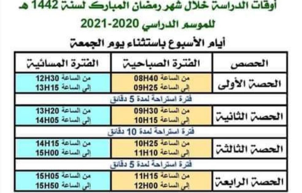 هل الدراسه في رمضان عن بعد