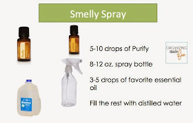 Smelly Spray made with essential oils :: OrganizingMadeFun.com