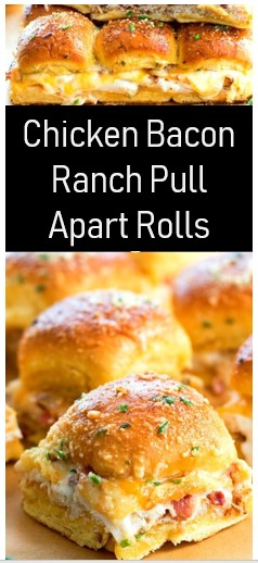 Chicken Bacon Ranch Pull Apart Rolls - The Best Recipes