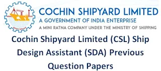 CSL Ship Design Assistant (SDA) Previous Question Papers