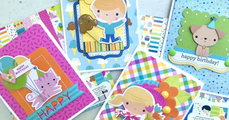 Doodlebug Design Inc Blog: PARTY TIME & HEY CUPCAKE EASEL CARDS | with ...