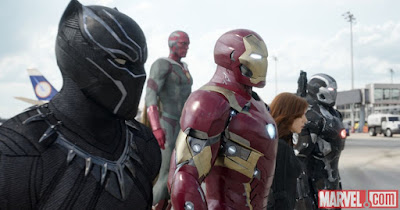 Image of Iron Man and Black Panther in Captain America: Civil War