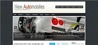 New Automobiles Blogger Template