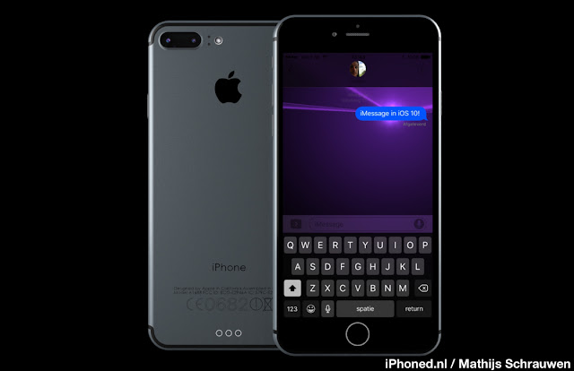 Designer Mathijs Schrauwen has released new concept of iPhone 7 renderings running iOS 10 based on rumoured features and screenshots of iOS 10.