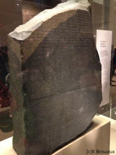 La pierre de Rosette, au British Museum