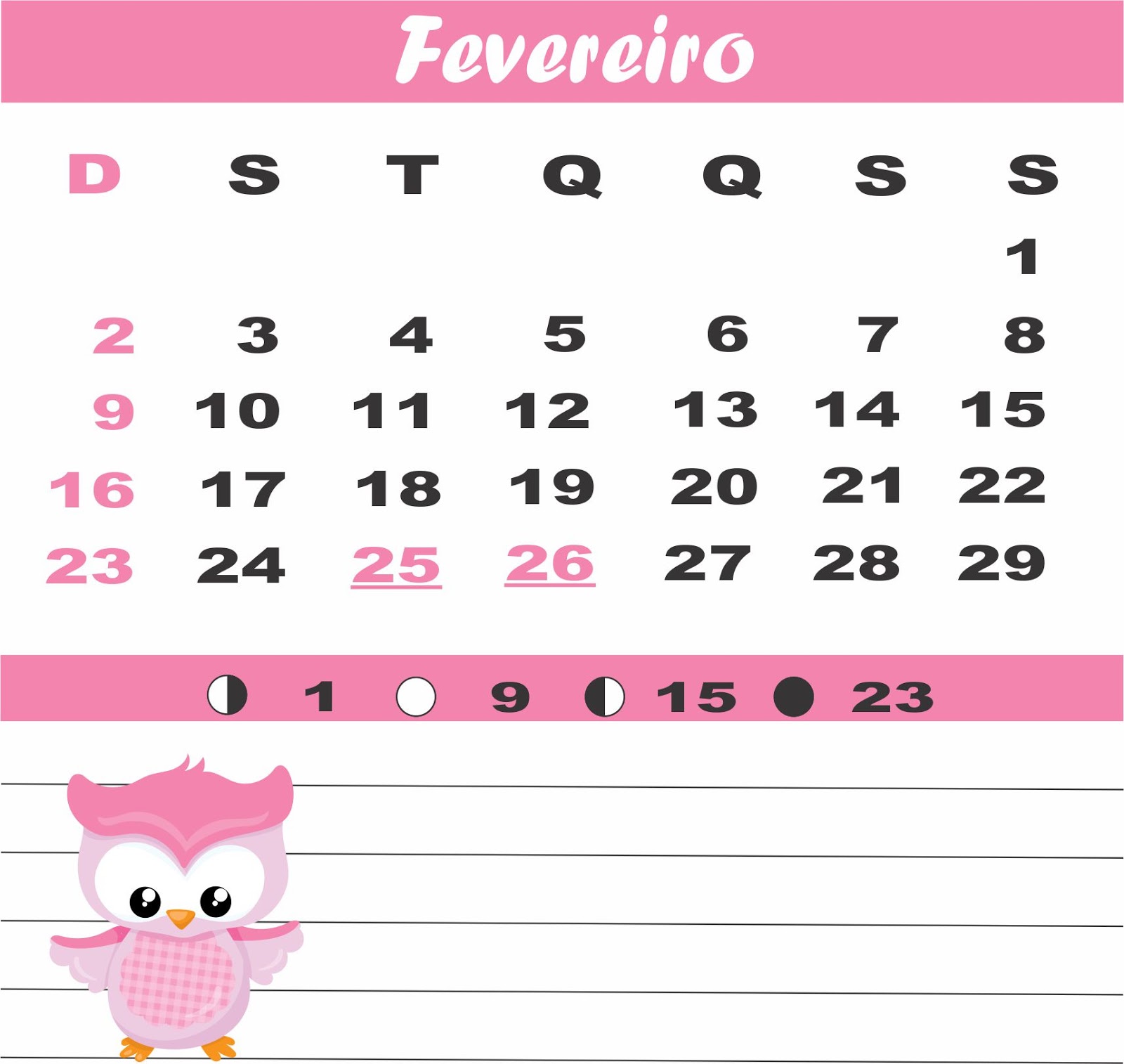 Calendario 2020 colorido para imprimir: ¡Por meses!