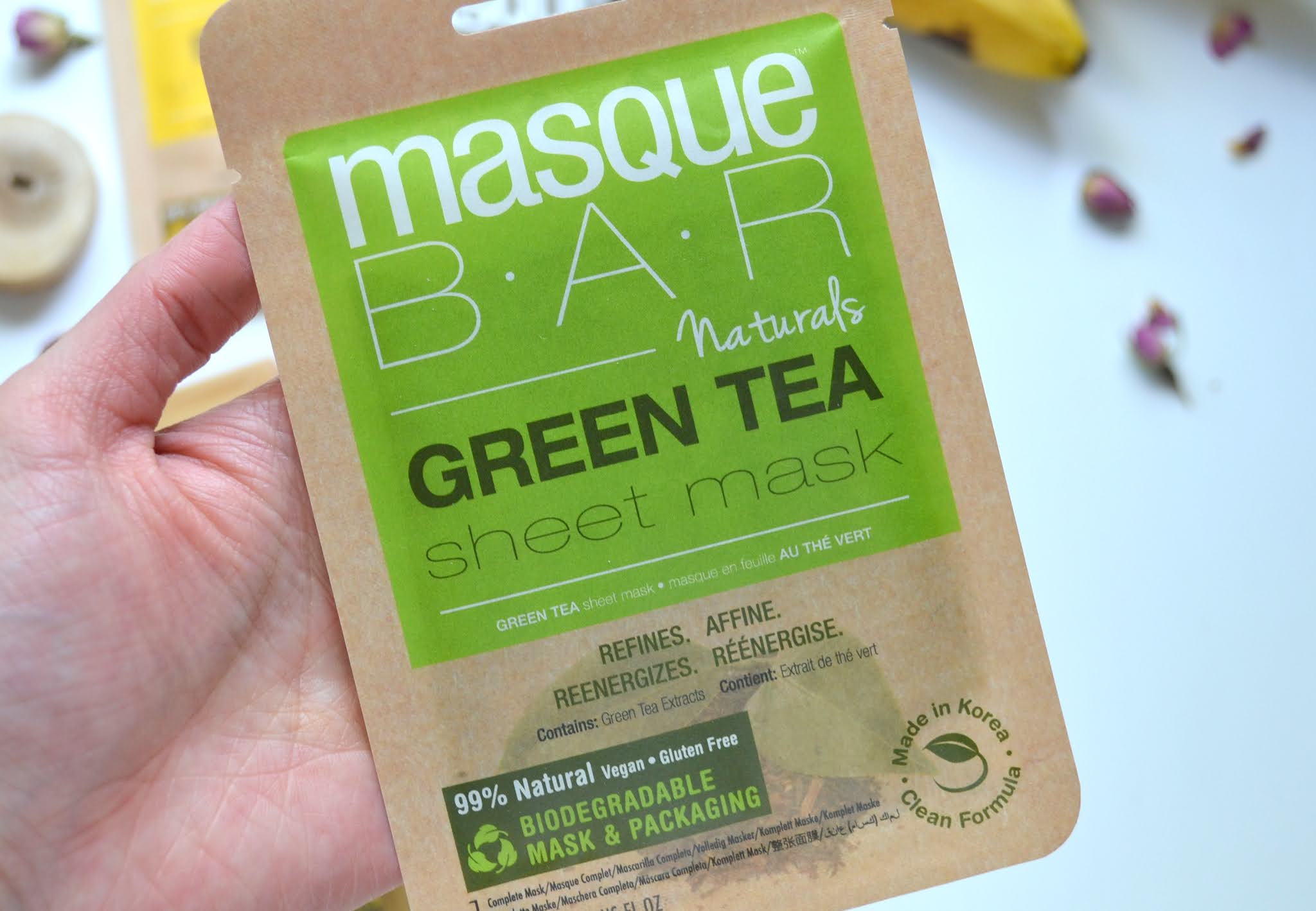 SHEET MASK MasqueBAR Naturals Collection with Mask Selfies Cosmetic