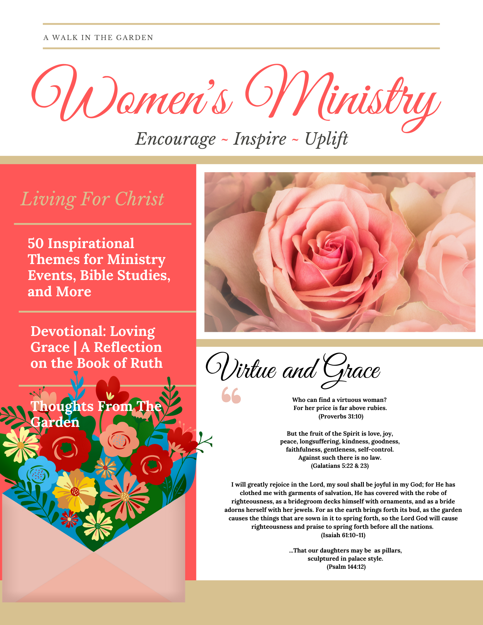 A Walk In The Garden: Women's Ministry Resources