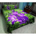Cotton Fabric Multicolor Print 7.5 by 8.5 Feet Double King Size Bedsheet Set with Two Pillow Covers By EN Fashion