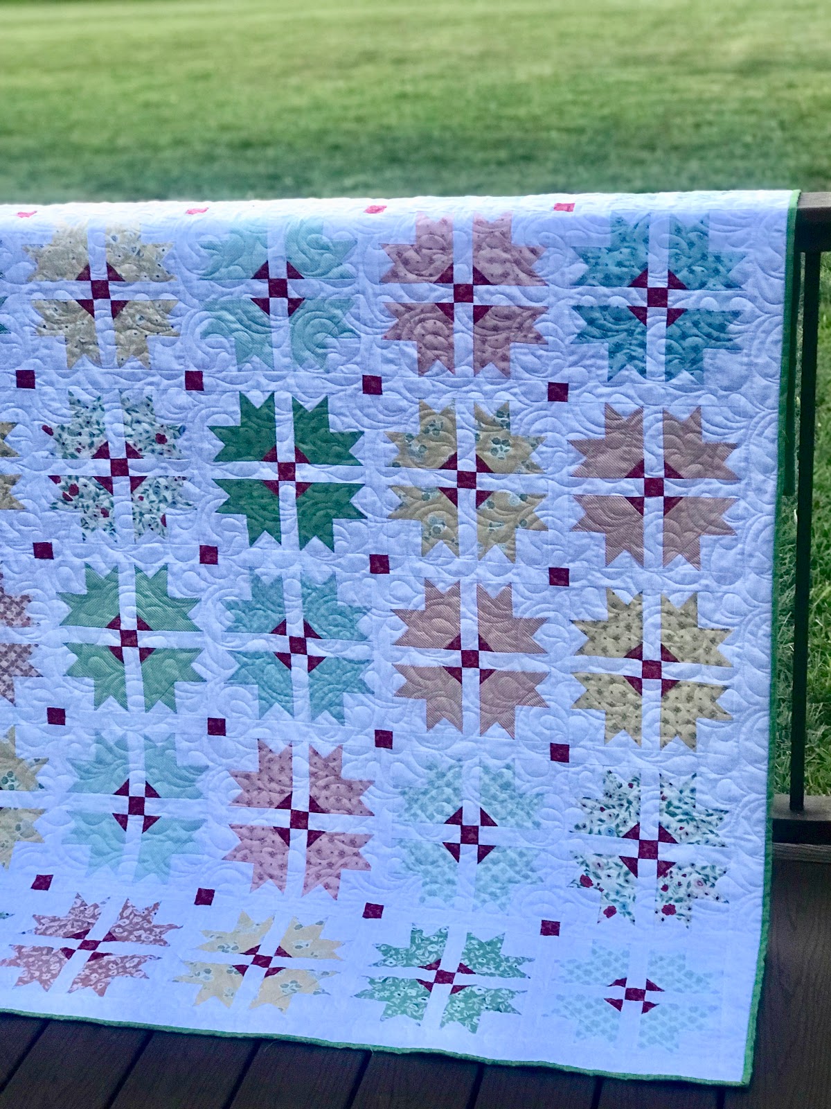 Around the Blocks Cross and Crown Quilt