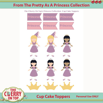  Printable Princess goodies from The Cherry On Top