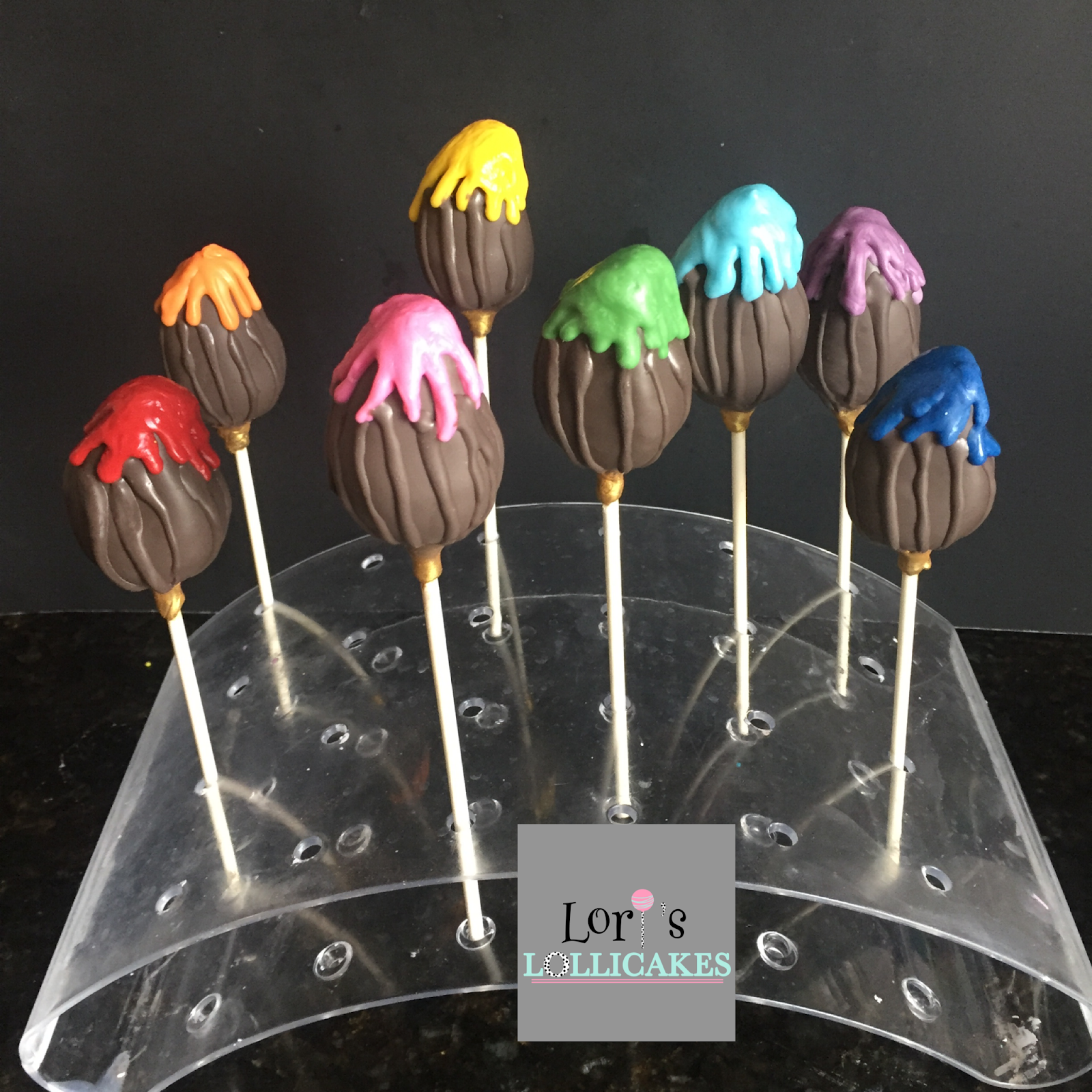 Lori's Lollicakes Paint Brush cake pops