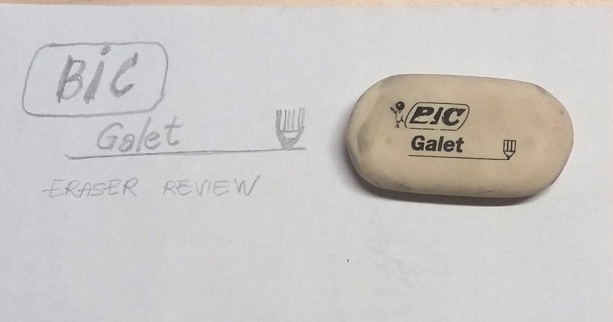 Bic Galet eraser test Paper and Digital