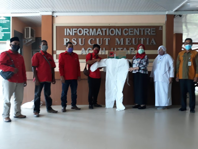 RSU Cut Mutia Terima APD dan Masker dari DPC PDI Perjuangan Aceh Utara Juni 25, 2020
