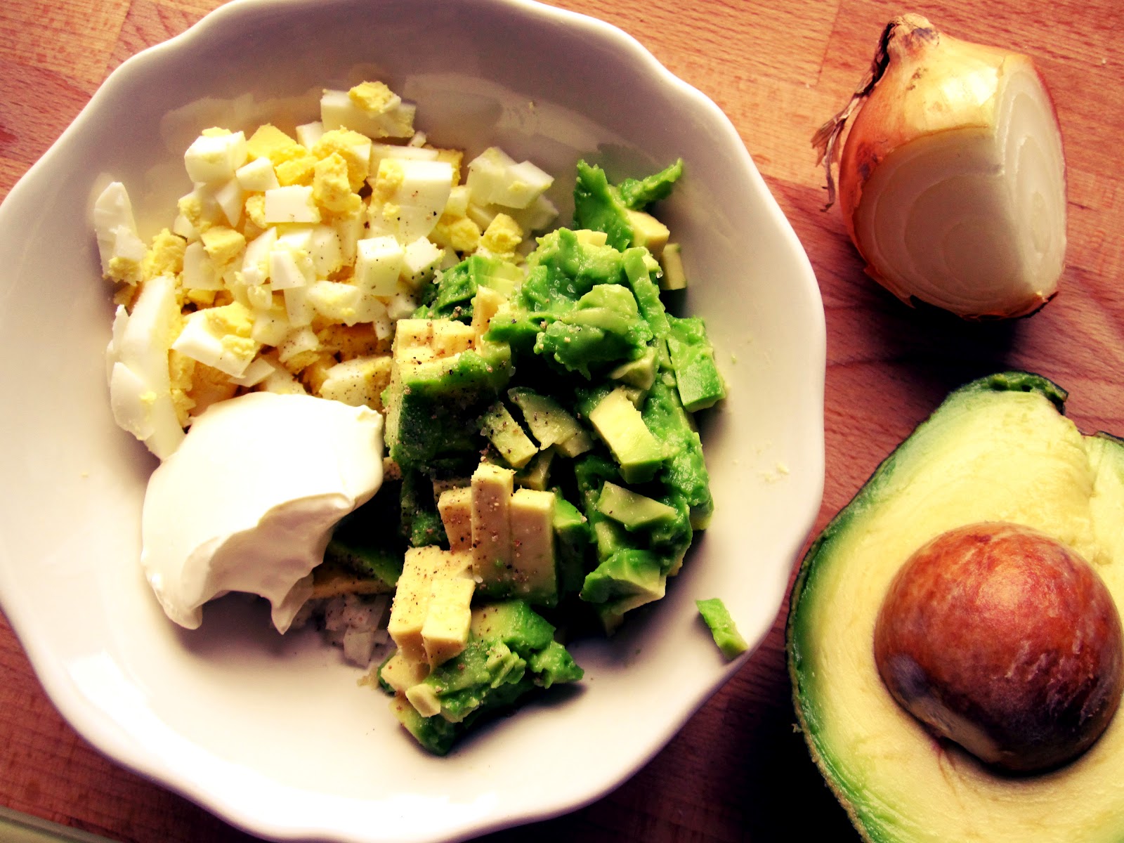 Tati Cupcake: Avocado-Ei-Salat. Tati Cupcake: Avocado-Ei-Salat.