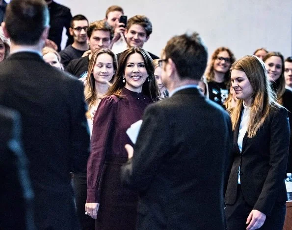 Princess Mary at CBS-Case Competition panel about 'Opportunities in Crisis' held at Copenhagen Business School