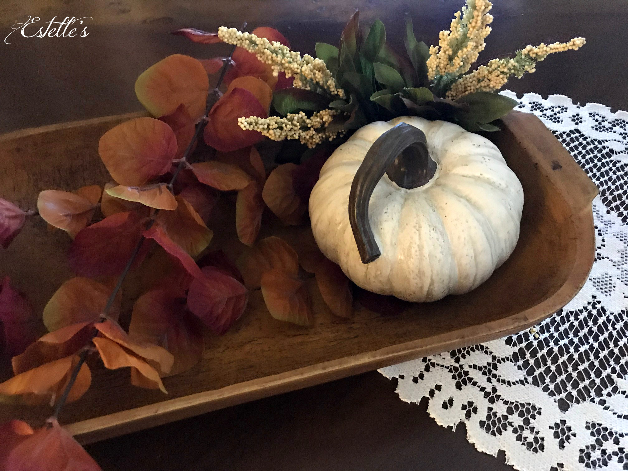 Estelle's DECORATING A DOUGH BOWL FOR AUTUMN