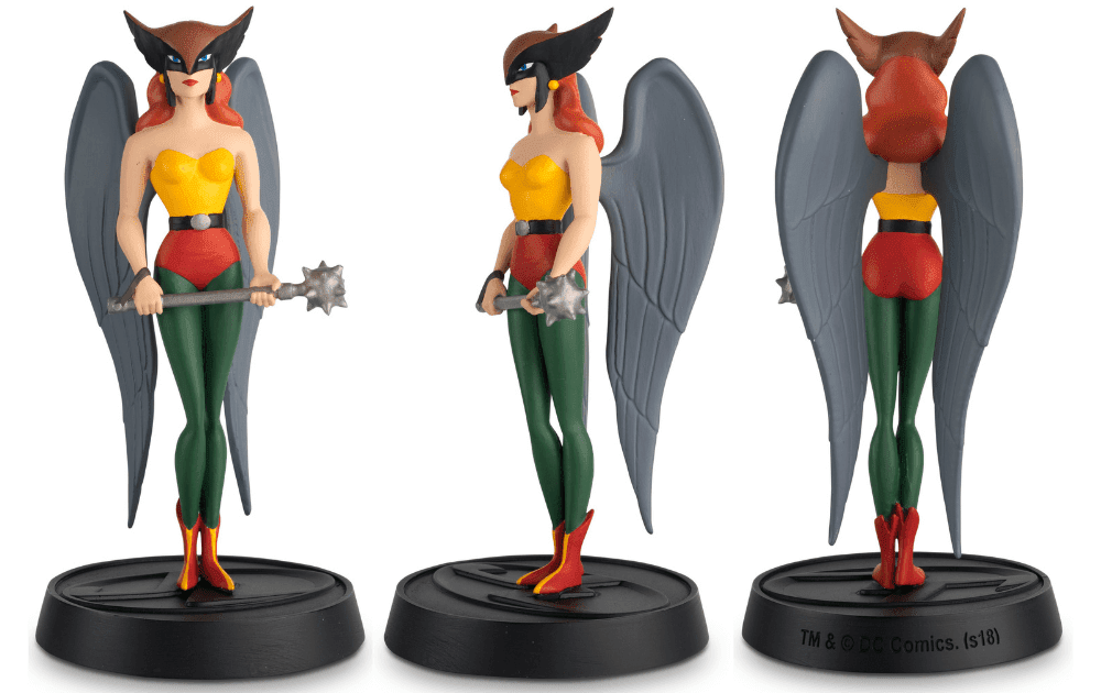 justice league the animated series figurines collection, justice league the animated series figurines eaglemoss, Hawkgirl figurine, figura de la chica halcón eaglemoss