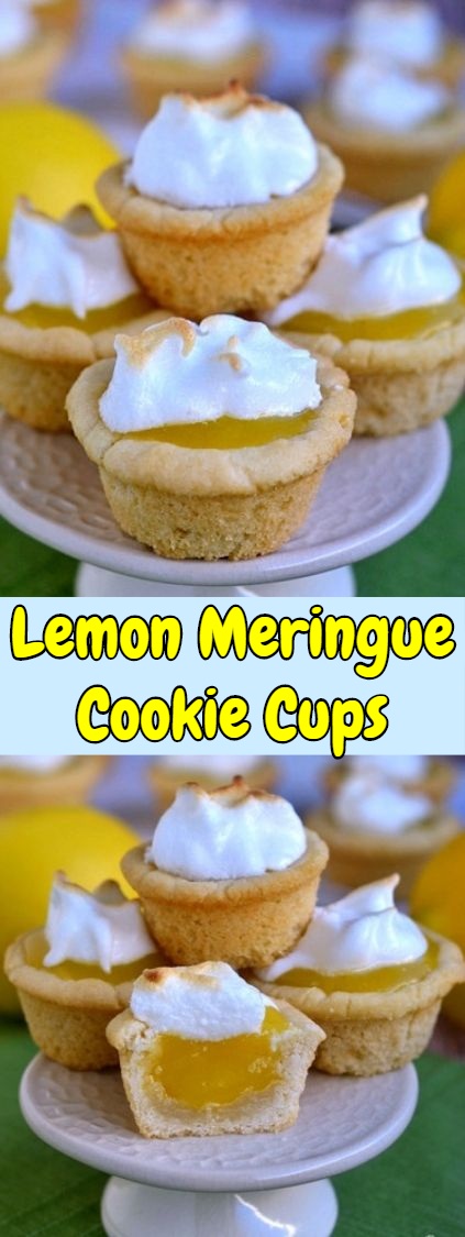 Lemon Meringue Cookie Cups | SweetiestPlate