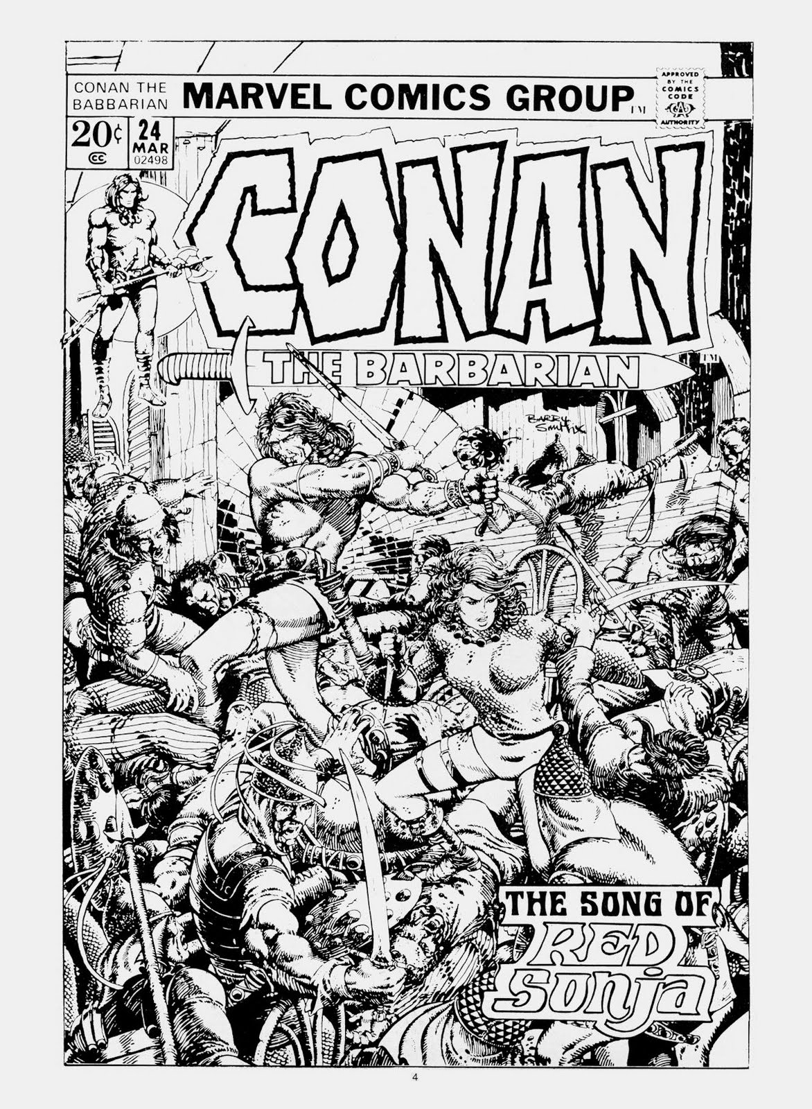 Cap'n's Comics: Red Sonja Bookmarks by Barry Smith