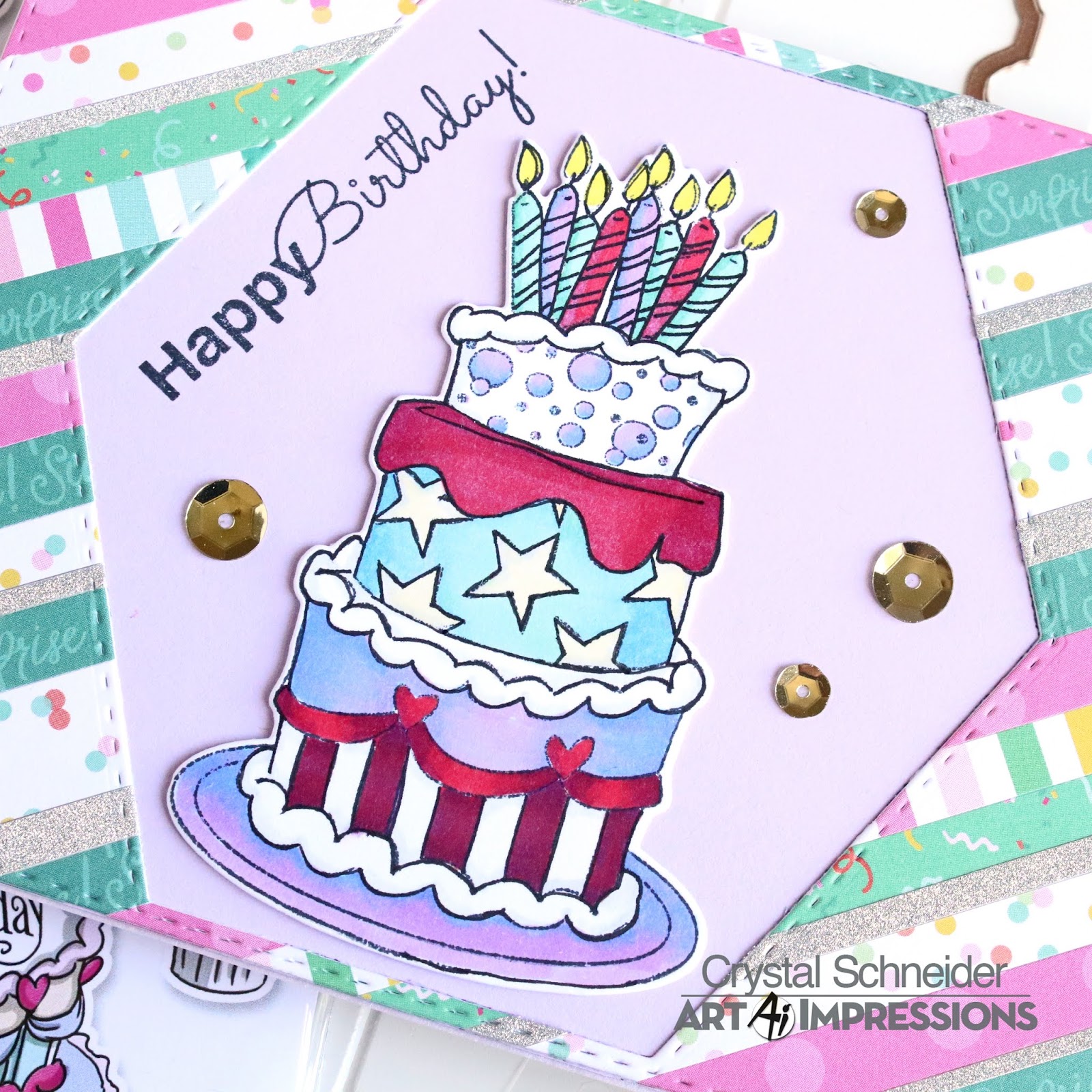 Art Impressions Blog: Happy Birthday Cake Card!