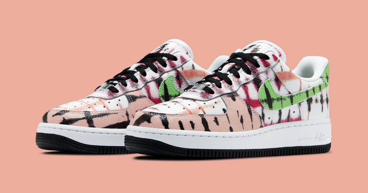 nike air force 1 black tie dye