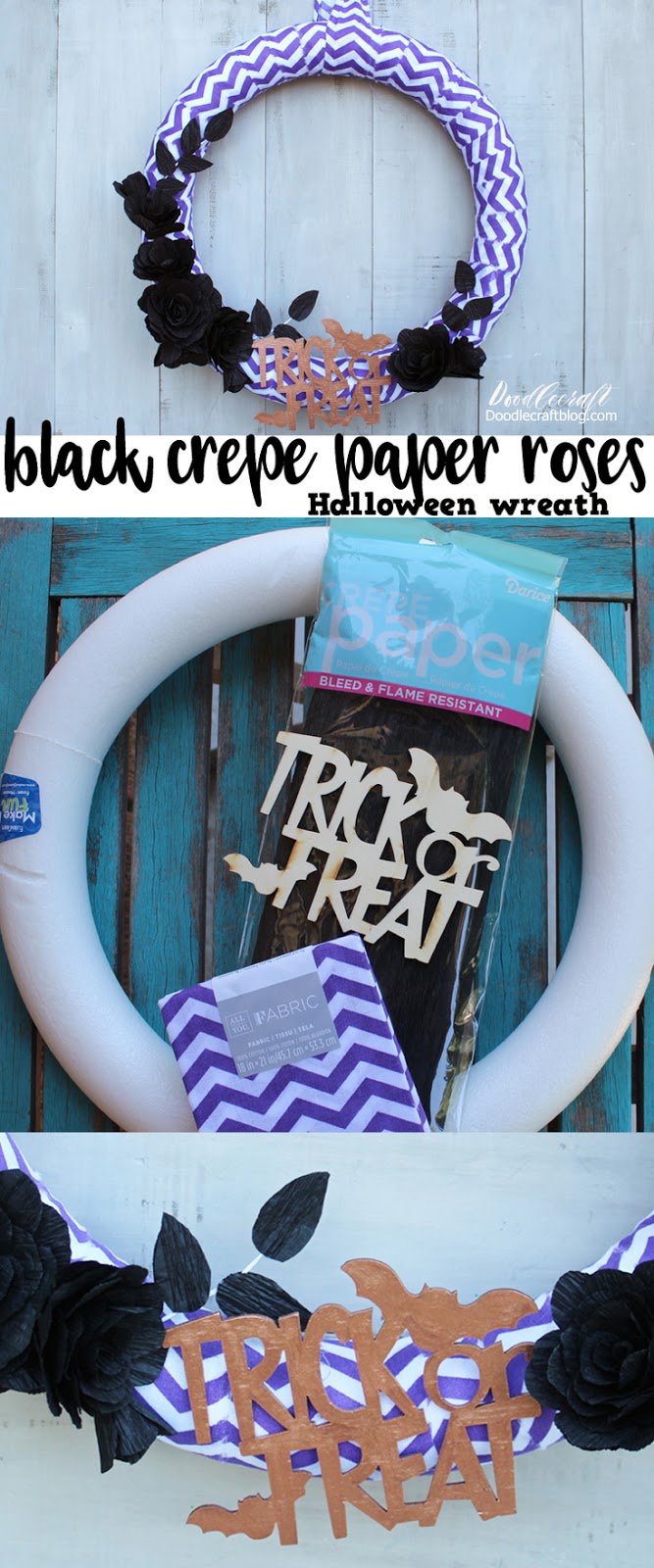 DIY Crepe Paper Roses Wreath!