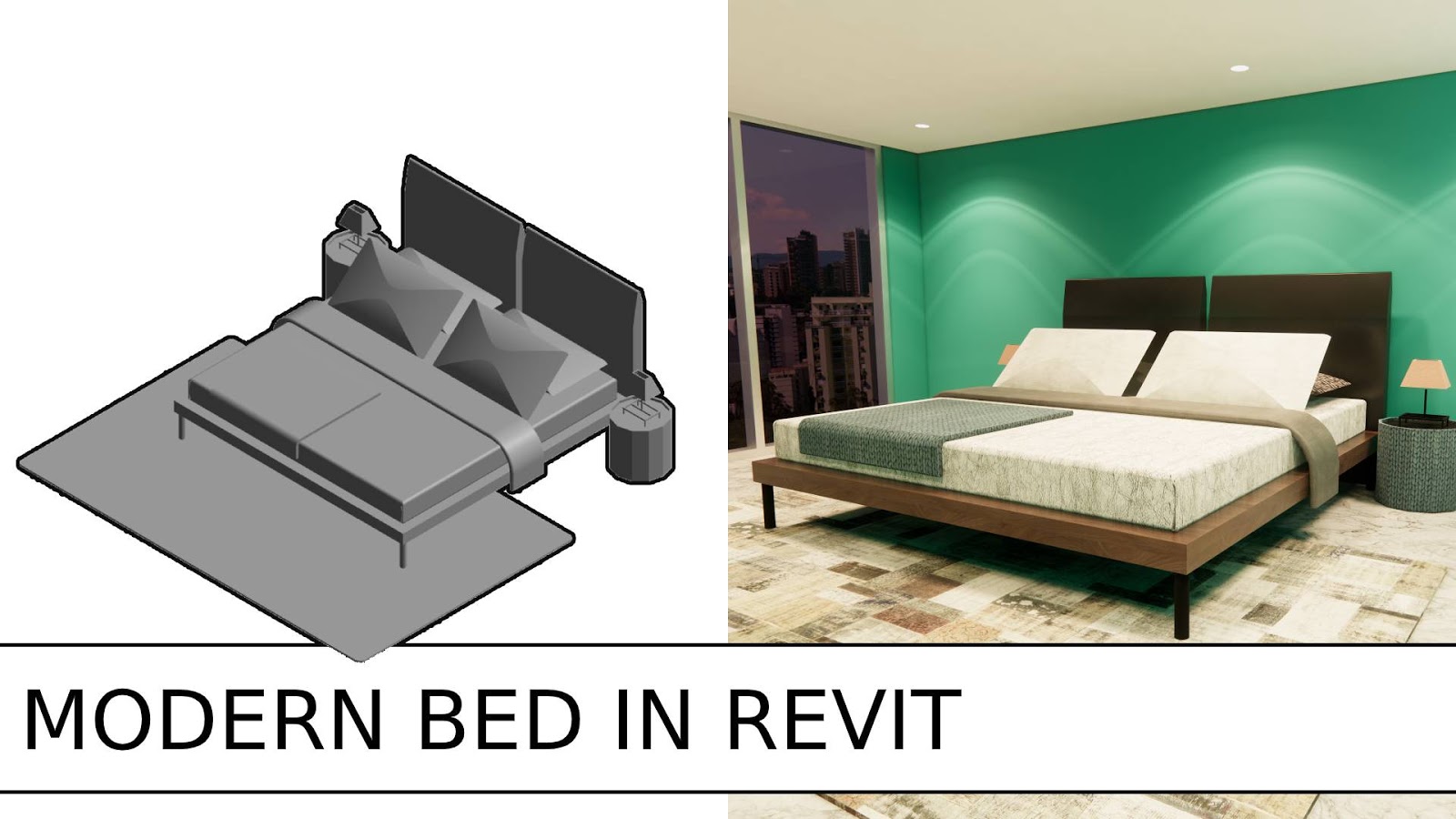 Modern Furniture in Revit Revit Modern Bed Models TEST.CADNEEDS