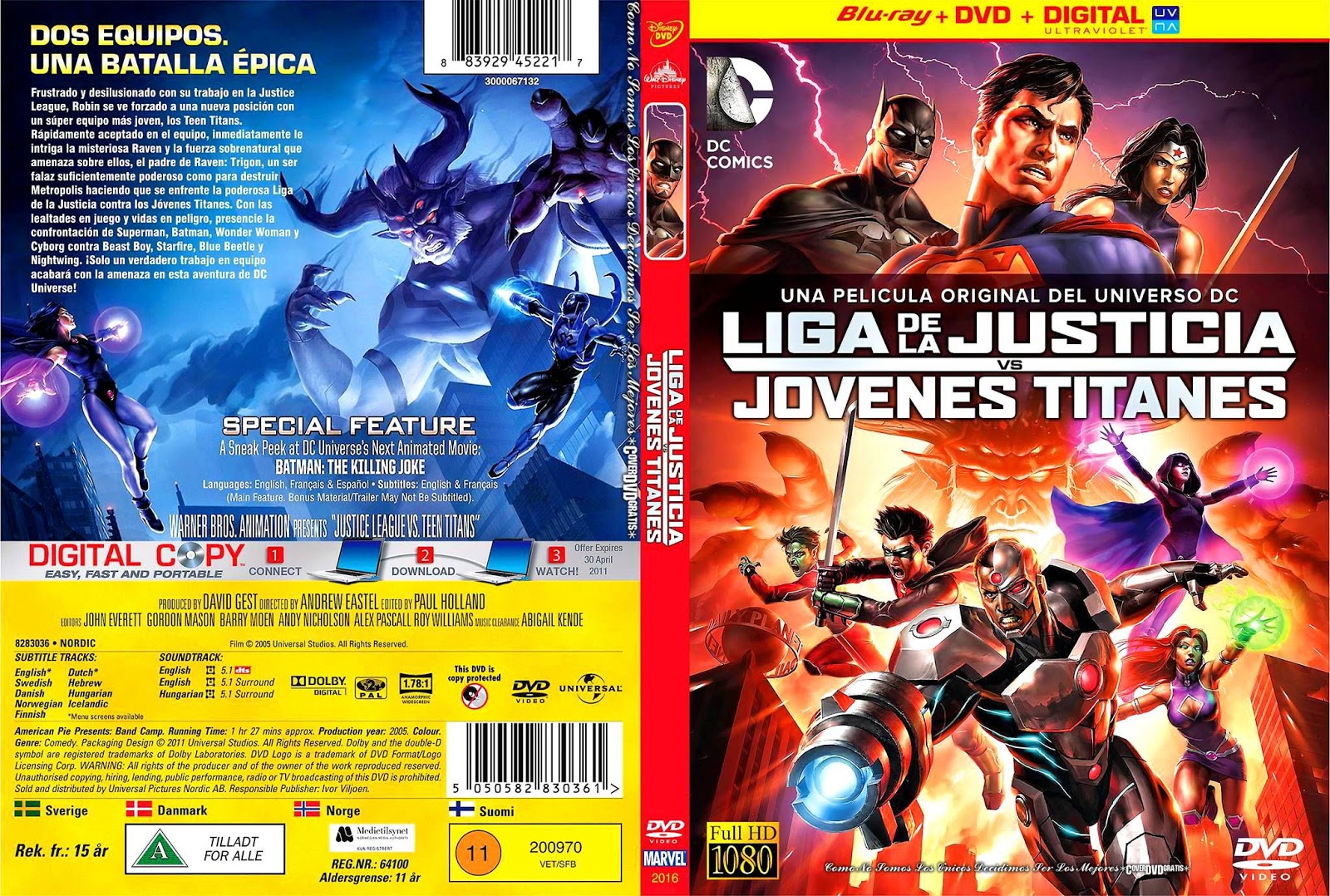 CATALOGO INFANTIL La liga de la justicia vs Jovenes titanes