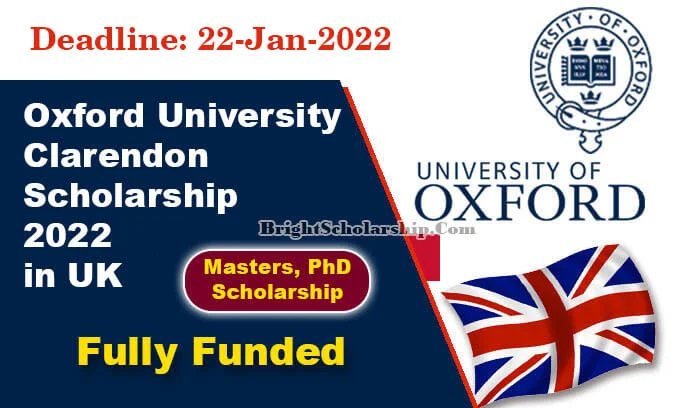 150+ bourses Oxford Clarendon entièrement financées 2022 au Royaume-Uni