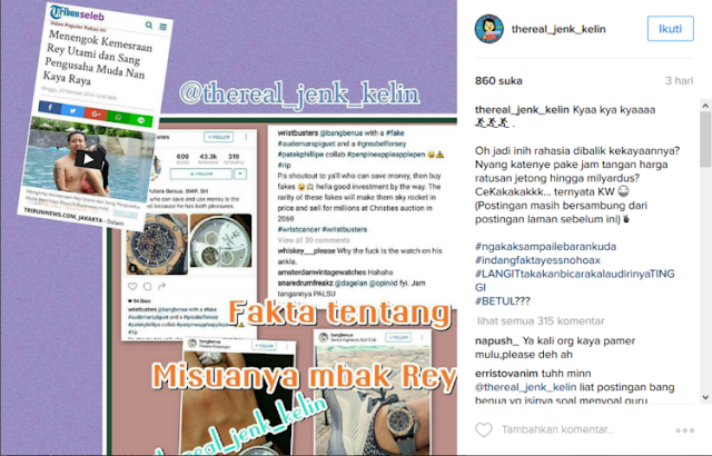 TAK TERIMA! Rey Utami dan Suaminya Kasih 1 Miliar Jika Jam Tangan Mereka Terbukti KW TAK TERIMA! Rey Utami dan Suaminya Kasih 1 Miliar Jika Jam Tangan Mereka Terbukti KW