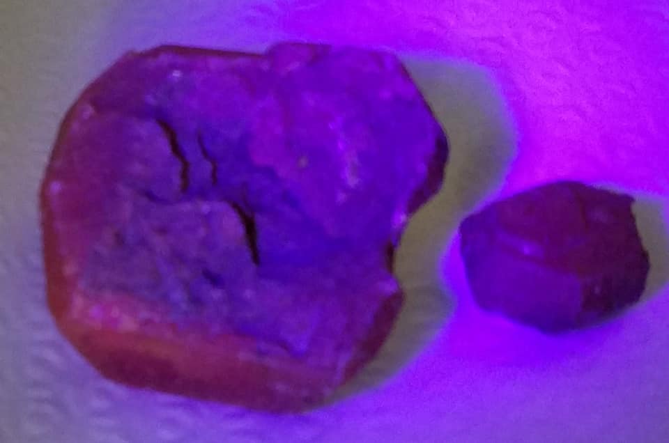 Ruby Two Macedonian Ruby Rough Specimens