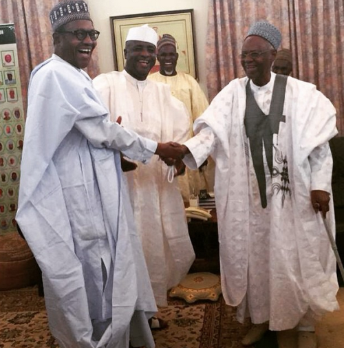 2 Epic photos: Buhari meets Shagari again years after overthrowing his government