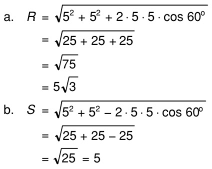 Dua Buah Vektor Satu Sama Lain Membentuk Sudut 600 Besar Kedua Vektor Tersebut Sama Yaitu 5 Satuan Mas Dayat Dua Buah Vektor Satu Sama Lain Membentuk Sudut 600 Besar Kedua Vektor Tersebut Sama Yaitu 5 Satuan Mas Dayat