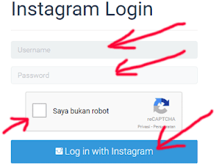 login menggunakan akun instagram