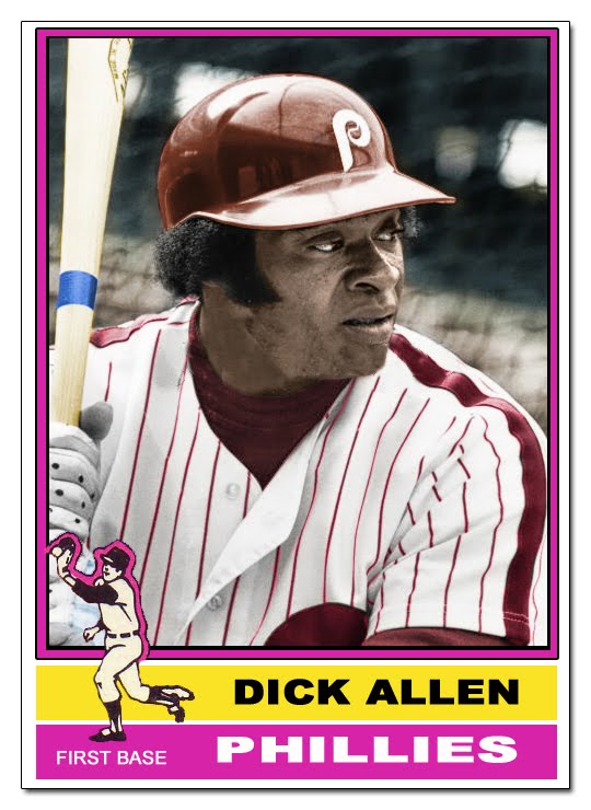 Dick Allen Hall Of Fame 1976 Phillies Infield 
