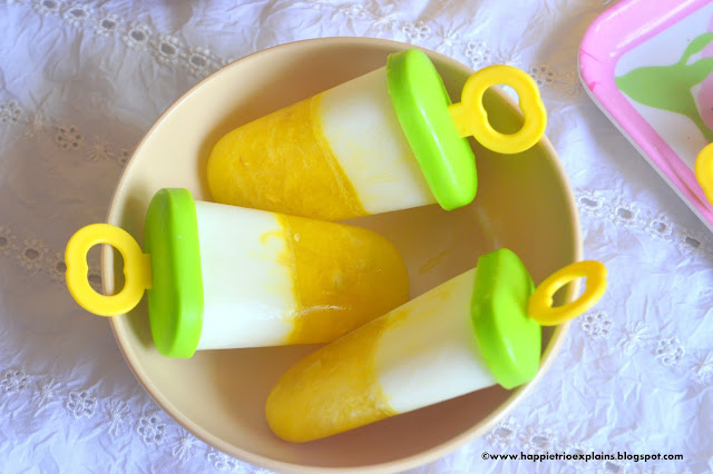 Orange Yogurt Popsicles