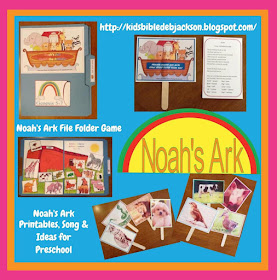 http://www.biblefunforkids.com/2012/10/noahs-ark-for-preschool.html
